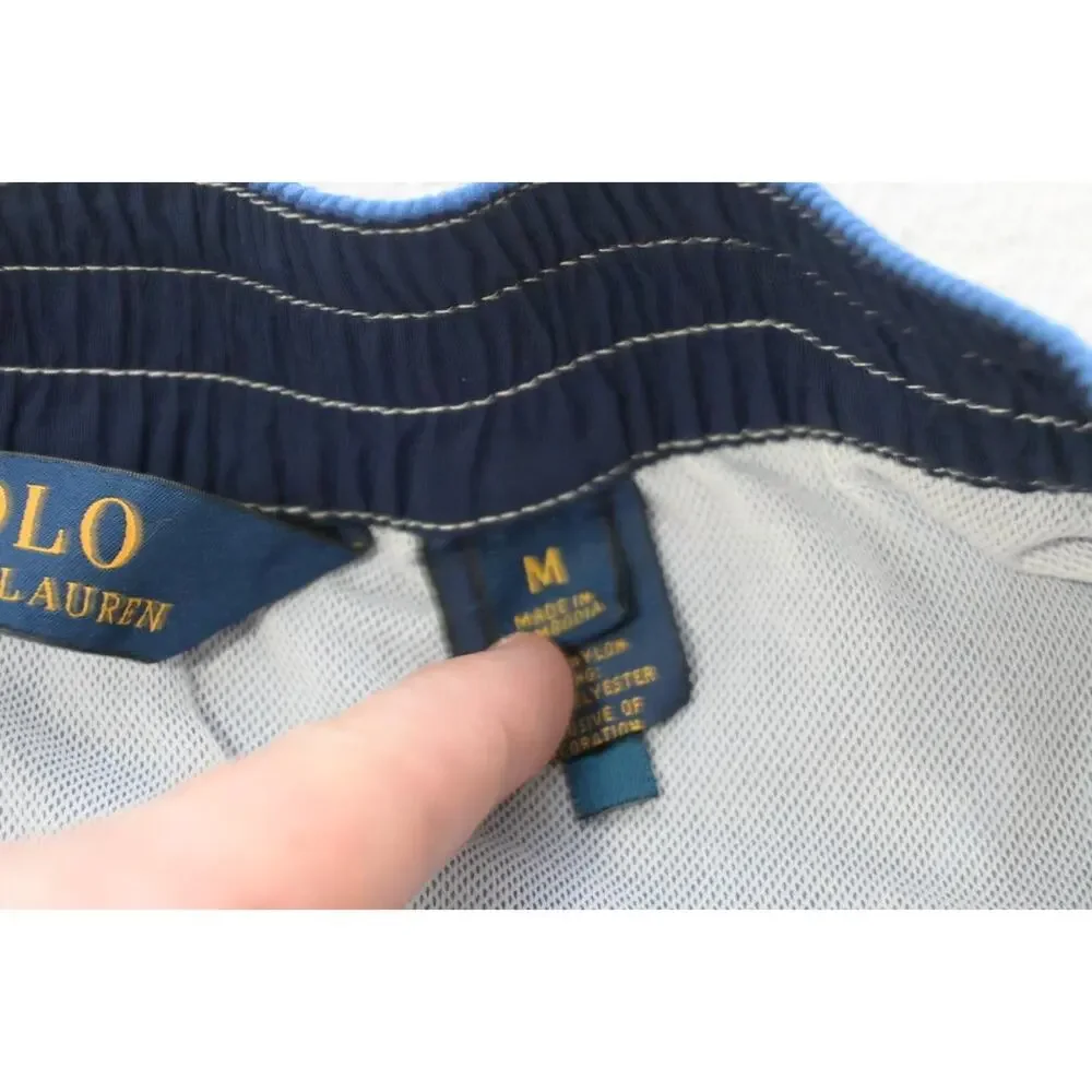 Polo Ralph Lauren Big Pony Swim‎ Trunks Cargo Shorts Water Beach Mens Sz Medium